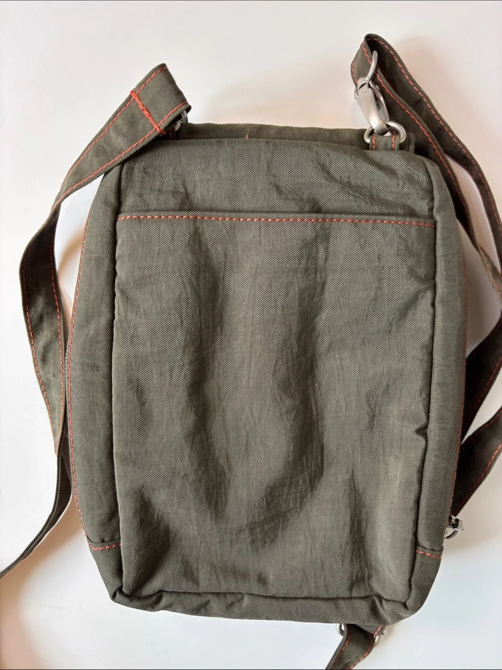 Eddie Bauer Crossbody Travel Bag Olive Green Organizer Utility EUC - Picture 4 of 6